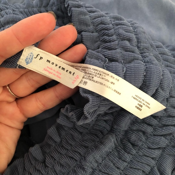 Free People Movement Mia Blue Wide Leg Pants XS - Picture 9 of 10